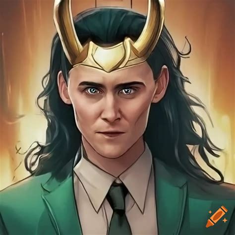 Young loki laufeyson, the god of mischief in marvel universe on Craiyon