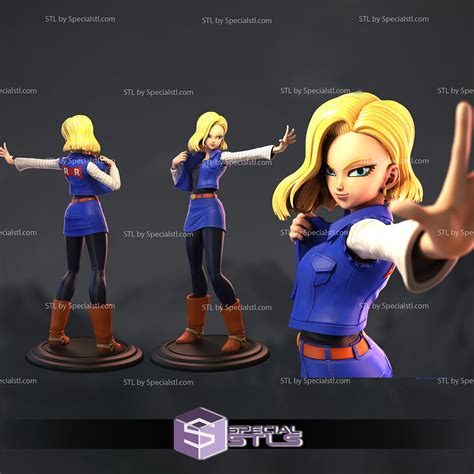 Android 18 3D Model Standing | SpecialSTL
