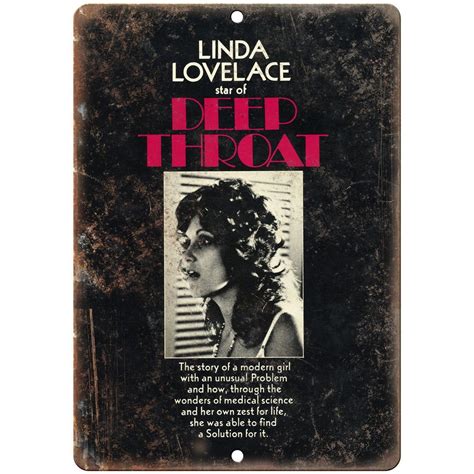 Linda Lovelace Deep Throat Porn Movie Ad 9" x 12" Reproduction Metal S ...