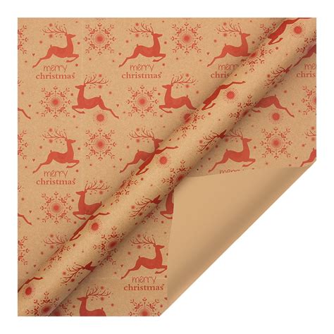 Tanjnj Christmas Wrapping Paper, Recycled Gift Wrapping Paper Set, 20x28 inches per sheet, Brown ...