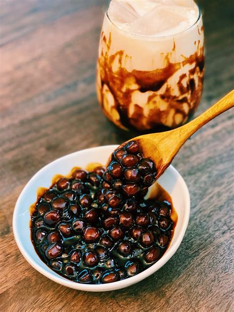 Brown Sugar Boba (3 Ingredients ONLY!) - Tiffy Cooks
