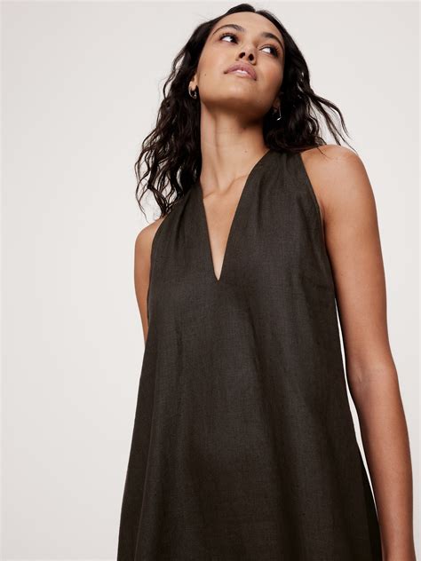 Linen Midi Dress | Banana Republic