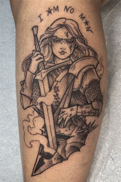 LoTR Eowyn and Witch King tattoo - los Angeles Tattoo artist. Lord of ...