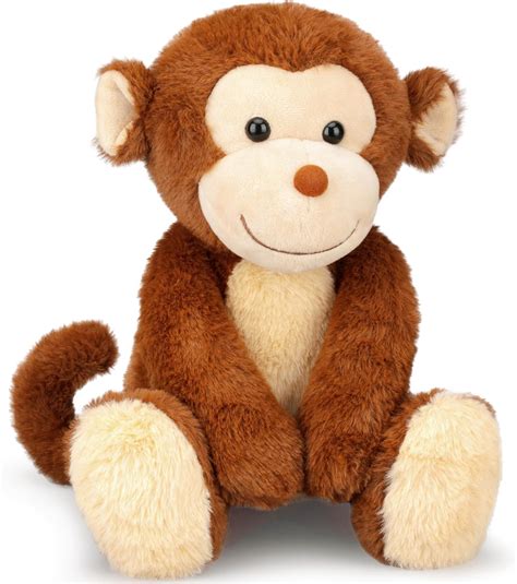 Amazon.com: IKASA Monkey Stuffed Animals Plush Toys,12.5" Cute Plushie ...
