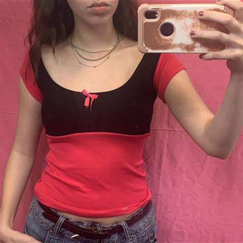 Women's Pink and Black Shirt | Depop