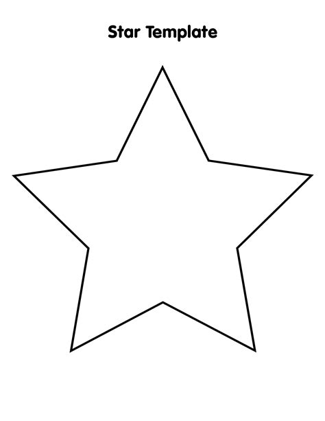 Free Printable 6 Inch Star Template - DRCullings Templates