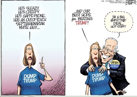 How Joe Biden's touching of women is being skewered by cartoonists (and ...
