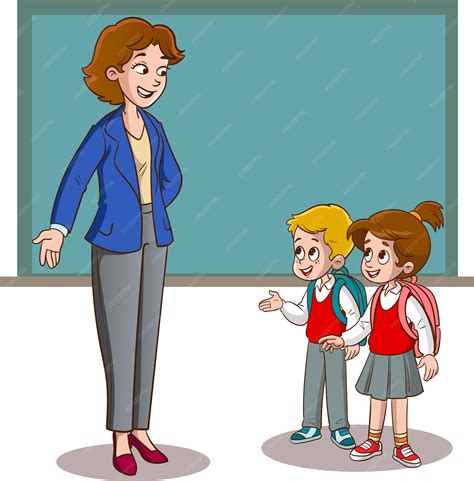 Teacher Talking To Student Clipart