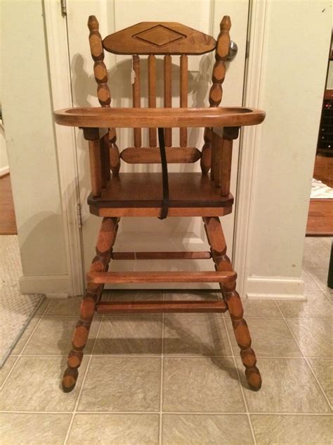 Price Reduced Vintage Wooden High Chair Jenny Lind Antique | Etsy ...
