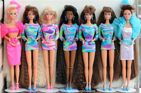 Totally Hair Barbies 1992. | Barbie puppen, Barbie, Kindheit