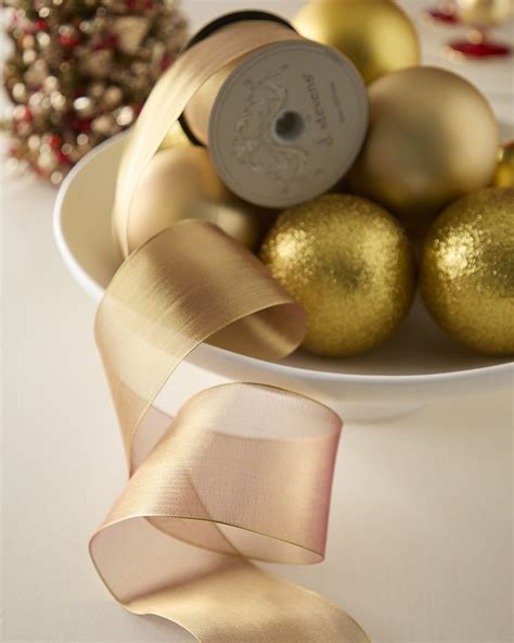 D. Stevens Faux Metallic Doupioni Ribbon | Horchow