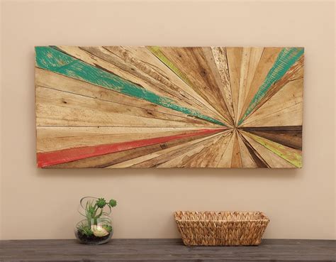 unique wooden wall art Reclaimed wood wall art very unique rustic decor