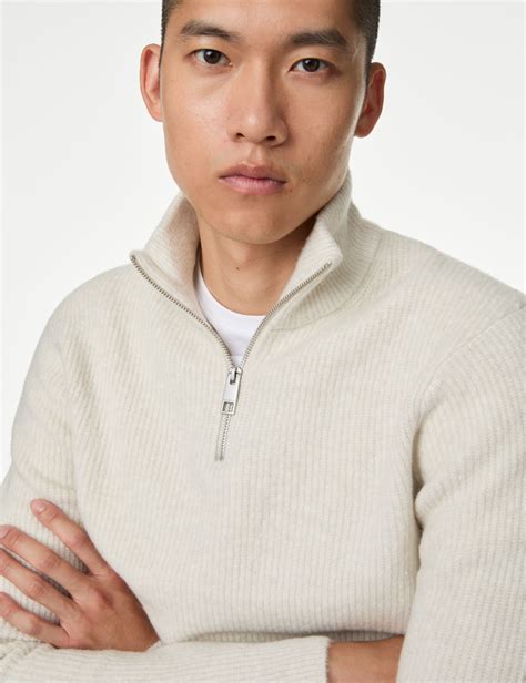 Men's Half-Zip Jumpers at M&S