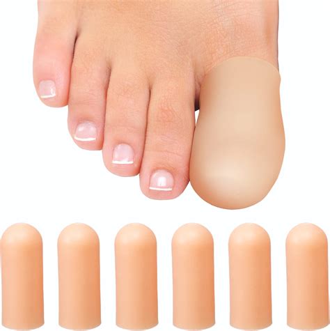 Gel Toe Protectors, Open Toe Sleeves Toe Tubes Toe caps (20 PCS),New Material, Great for Bunion ...