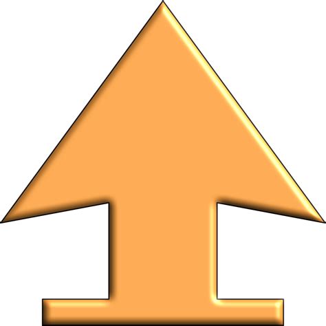 Download A Yellow Arrow Pointing Up [100% Free] - FastPNG
