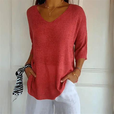 Amarelle® | Relaxed Fit Half Sleeve Knit