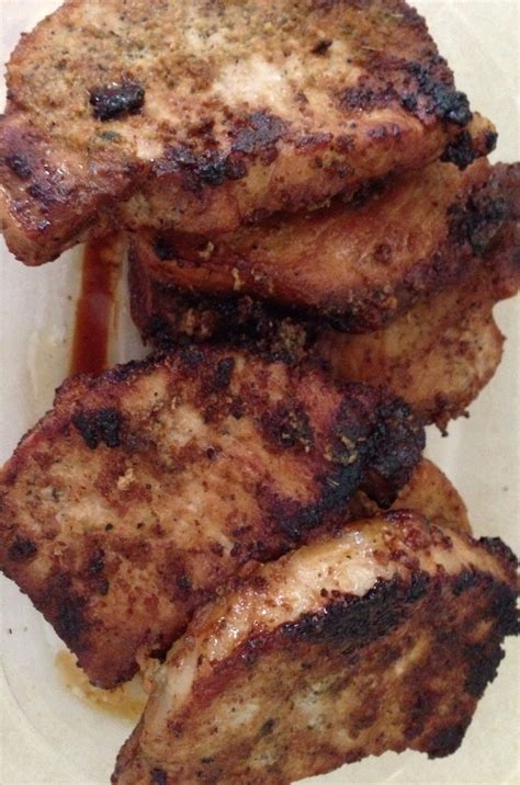 Pork Loin, seasoned with salt,black pepper, garlic powder, Montreal ...