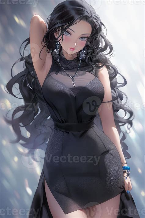 beautiful thick anime woman posing generative AI 22798871 Stock Photo at Vecteezy