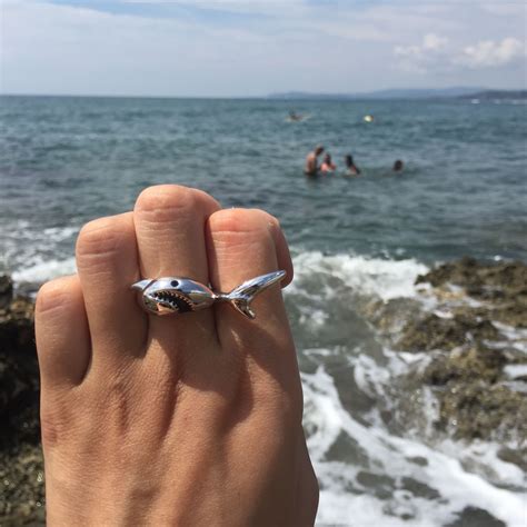 Our little #shark #ring has found its prey!! But in reality sharks are highly misunderstood! # ...