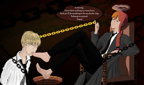 Makima's routine (foot worship) by Pelofesol on DeviantArt