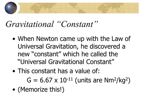 PPT - Newton’s Law of Universal Gravitation PowerPoint Presentation, free download - ID:1487521