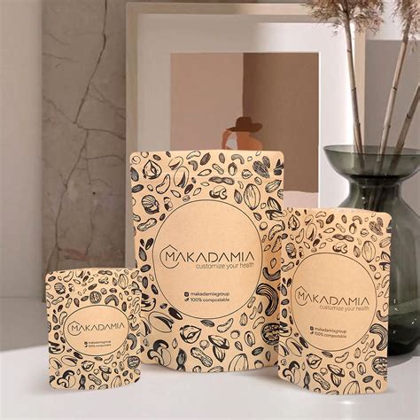 Eco Friendly Kraft Paper Stand Up Pouch Bags - Buy Eco Friendly Stand ...