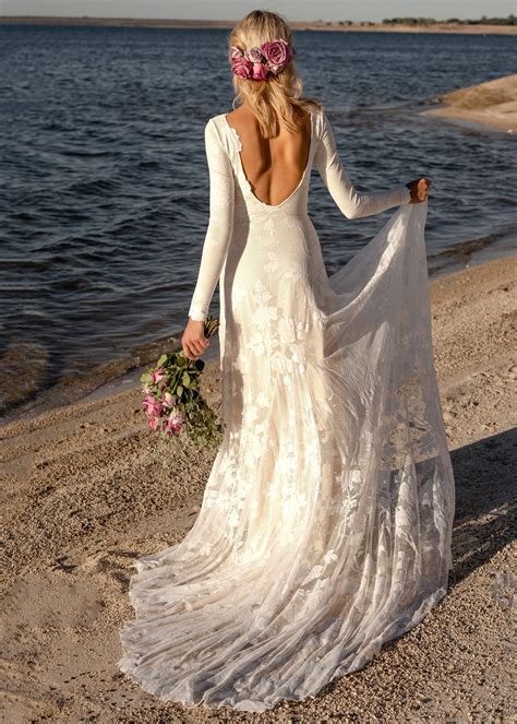 Wedding dresses lace sleeves open back 60 photos - Astyledwedding.com