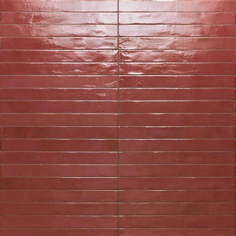 Red Ceramic Tile Flooring