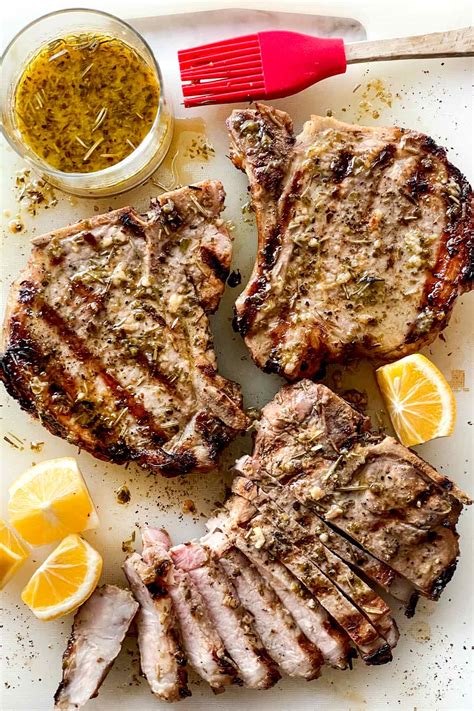 Quick & Easy Grilled Pork Chop Marinade Recipe | foodiecrush