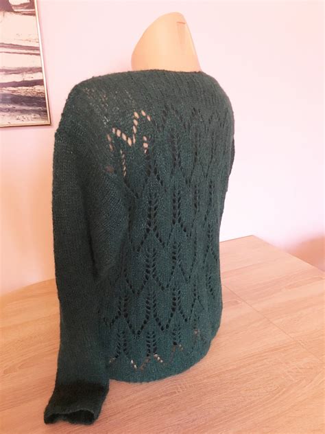 Emerald Green Sweater, Alpaca Sweater, Women Sweater, Silk Alpaca, Warm ...