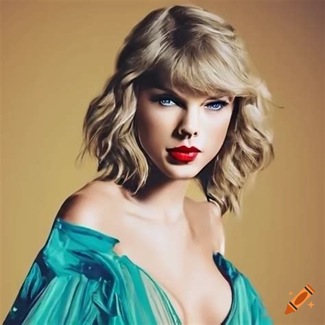 Satirical depiction of taylor swift defeating trump on Craiyon