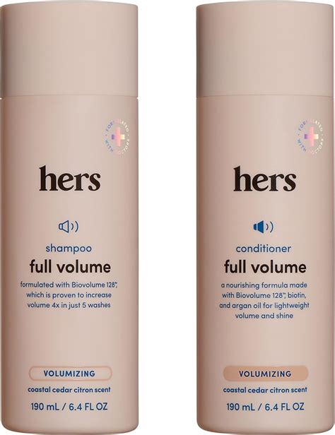 Amazon.com : Hers Full Volume Shampoo and Conditioner - Volumizing ...