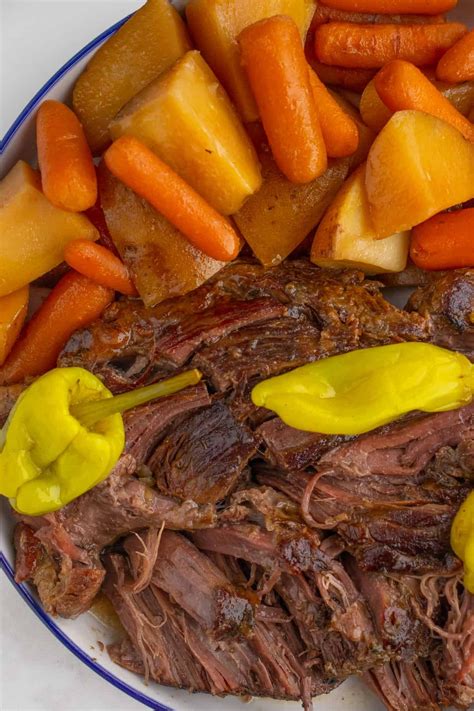 Mississippi Pot Roast with Carrots and Potatoes (Crock Pot) | Recipe | Slow cooker mississippi ...