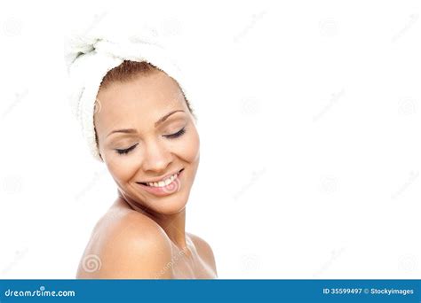 Expressive Spa Woman Undressed Stock Image - Image of copy, model: 35599497
