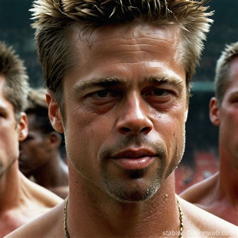 Brad Pitt as Tyler Durden | Stable Diffusion Online