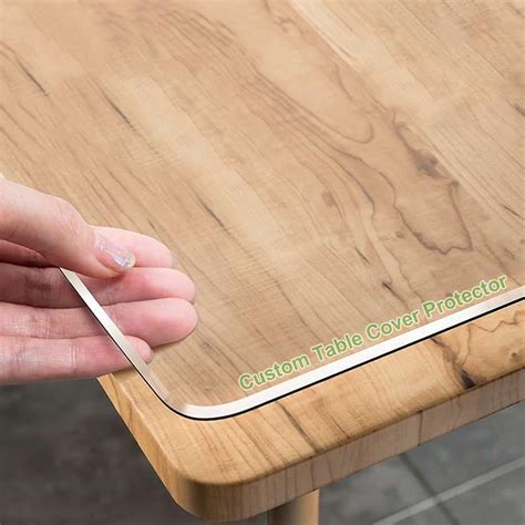 Custom Clear Table Cover Protector - PVC Plastic Table Protector with ...