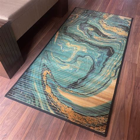 Bamboo Floor Carpet/ Carpet for Home/ Carpet for Lobby- Ocean Print ...
