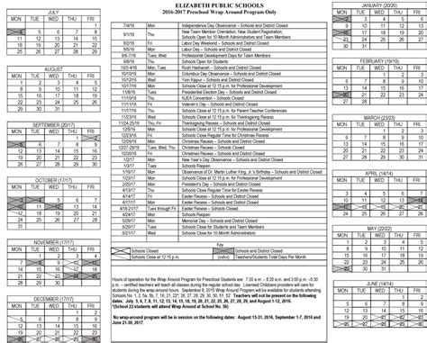 School Calendars for 2016-2017... - Elizabeth Public Schools