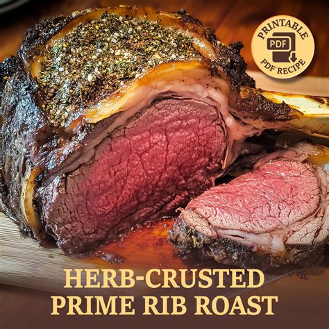 Best Herb-crusted Prime Rib Roast Recipe -digital Download - Etsy UK ...