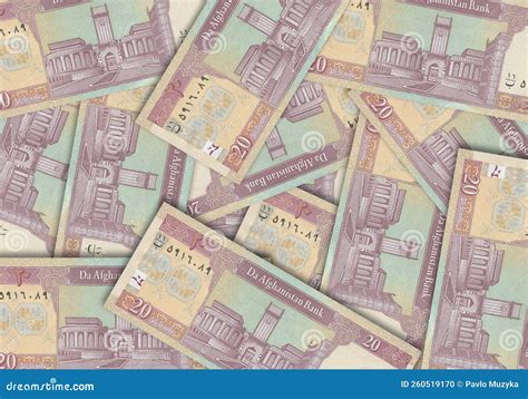 Paper Money from Afghanistan. Afghan Afghani. Close Up Banknotes from ...