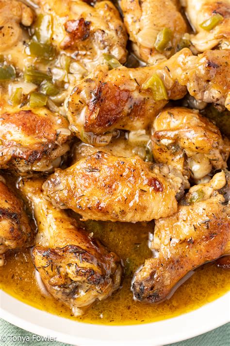 Smothered Chicken Wings - The Midwest Kitchen Blog