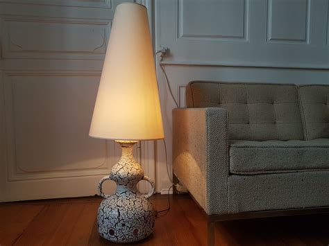Vintage Ceramic Fat Lava Floor Lamp for sale at Pamono