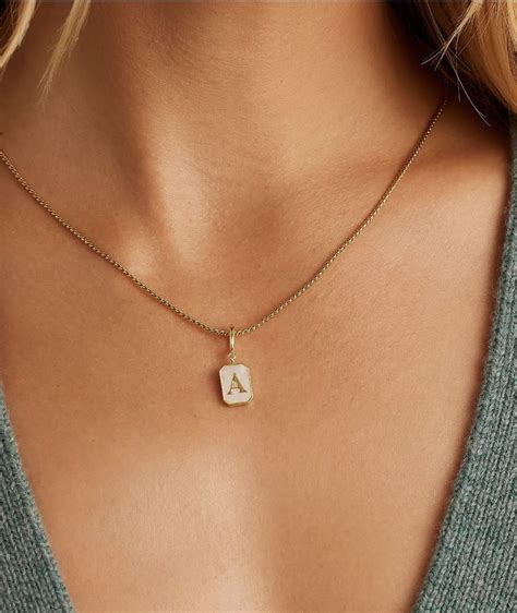 Gorjana Vintage Alphabet Parker Charm - Rhinestone Angel