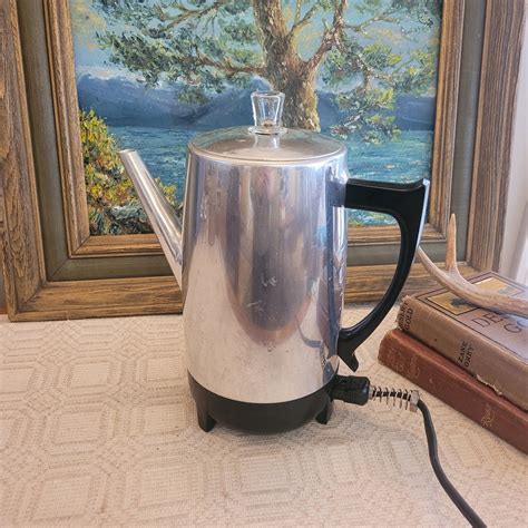 West Bend Coffee Maker, Percolator, Vintage, Electric, Aluminum Body ...