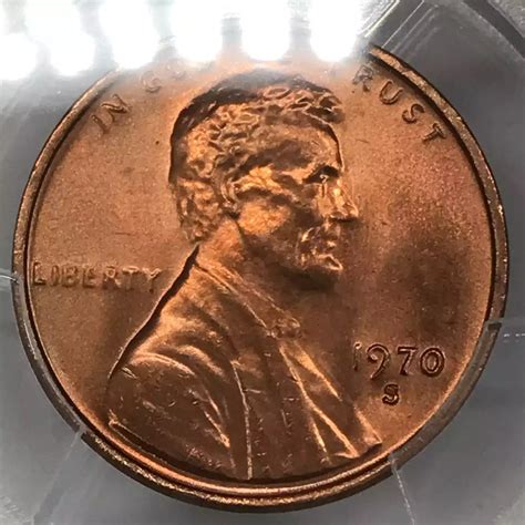 1970-S Lincoln Memorial Cent PCGS MS-65 RD Small Date - Old Pueblo Coin