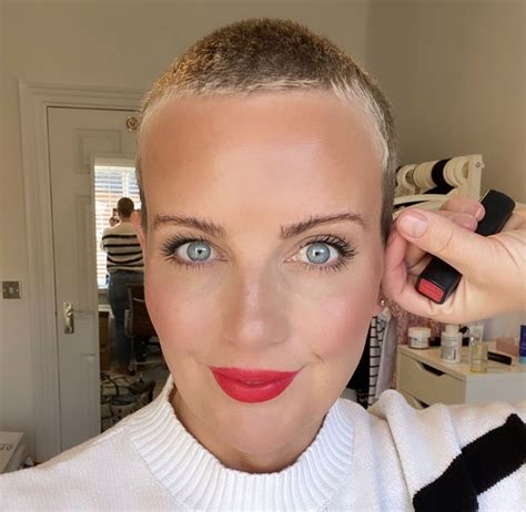 Pin by Nape Buzzer on Buzz Cut Women | Short bleached hair, Super short ...