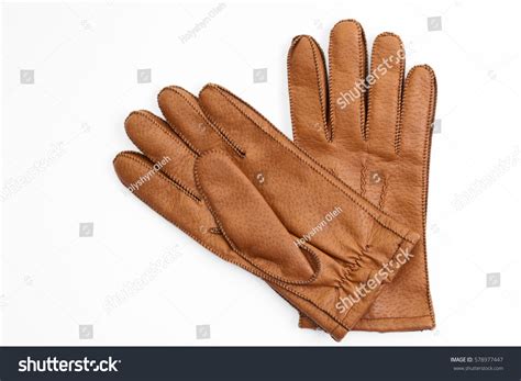 Mens Brown Leather Gloves Mens Accessories Stock Photo 578977447 ...