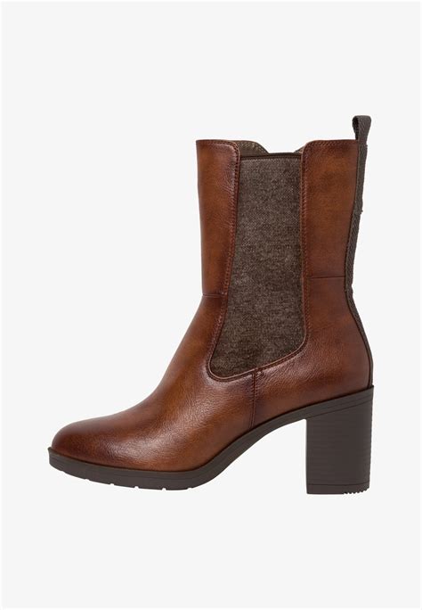 Stivaletti Donna Marco Tozzi - Tacco A Blocco 5 Cm, Tomaia Sintetica, Colore Nero, Taglia 29