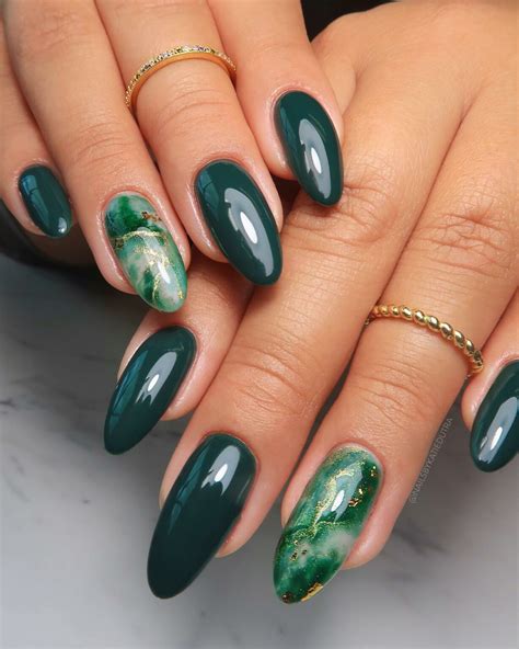 63+ Stunning Emerald Green Nail Designs You Will Fall in Love With ...