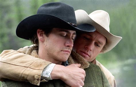 Jake Gyllenhaal Brokeback Berg Kus Jake On Brokeback Mountain Kissing